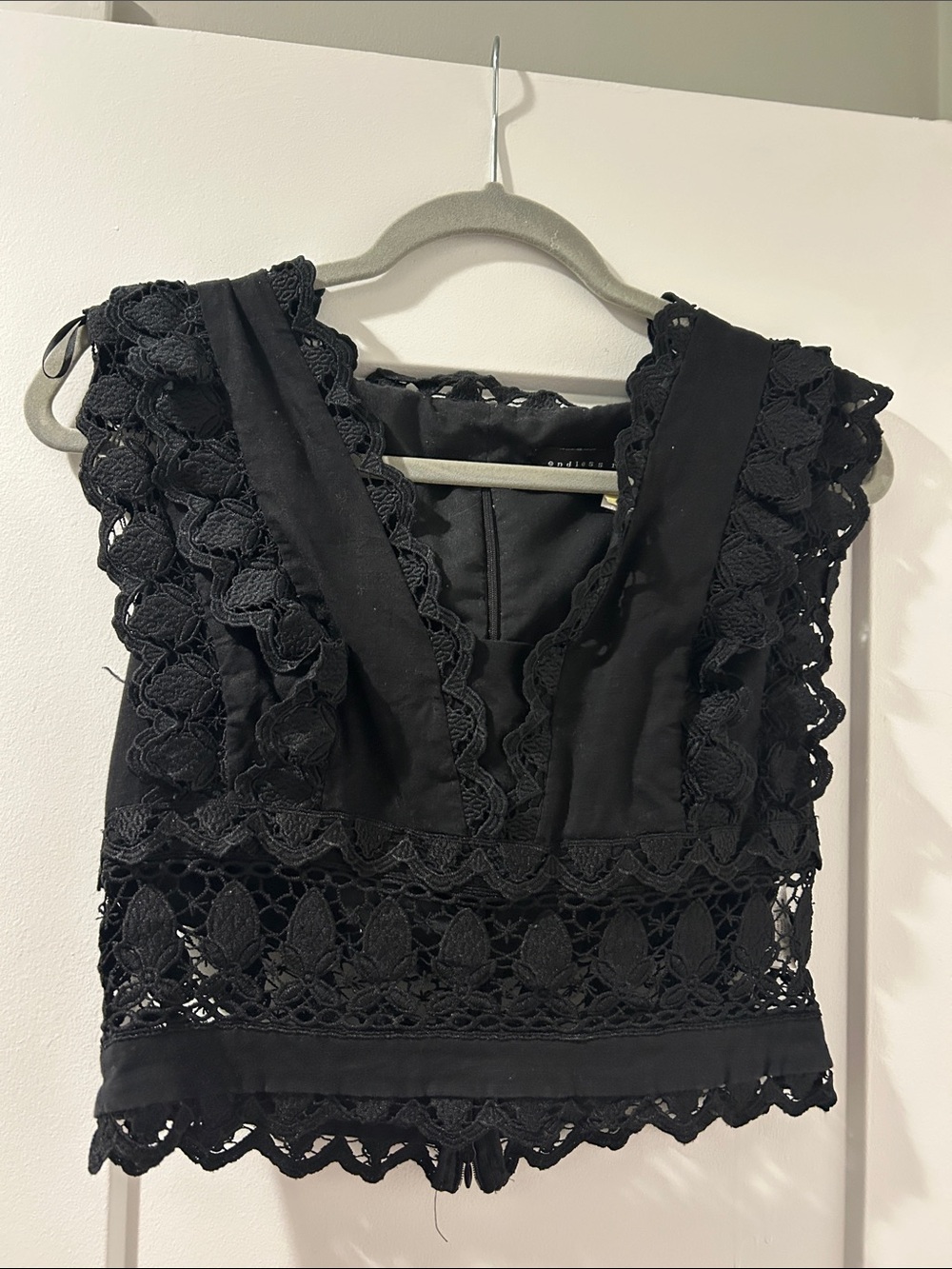 Endless Rose Black Lace Top
